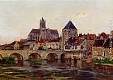 Edmond Marie Petitjean View Of Moret-Sur-Loing painting